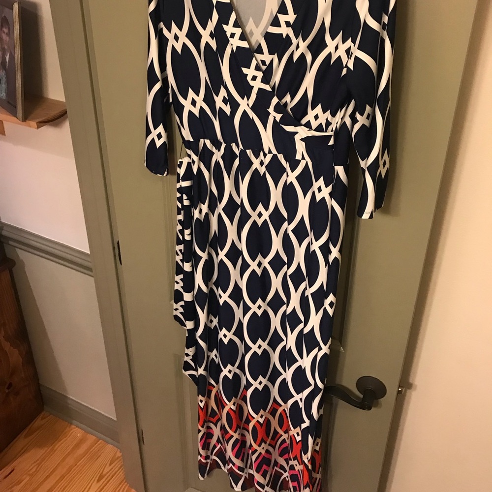 Navy maxi dress